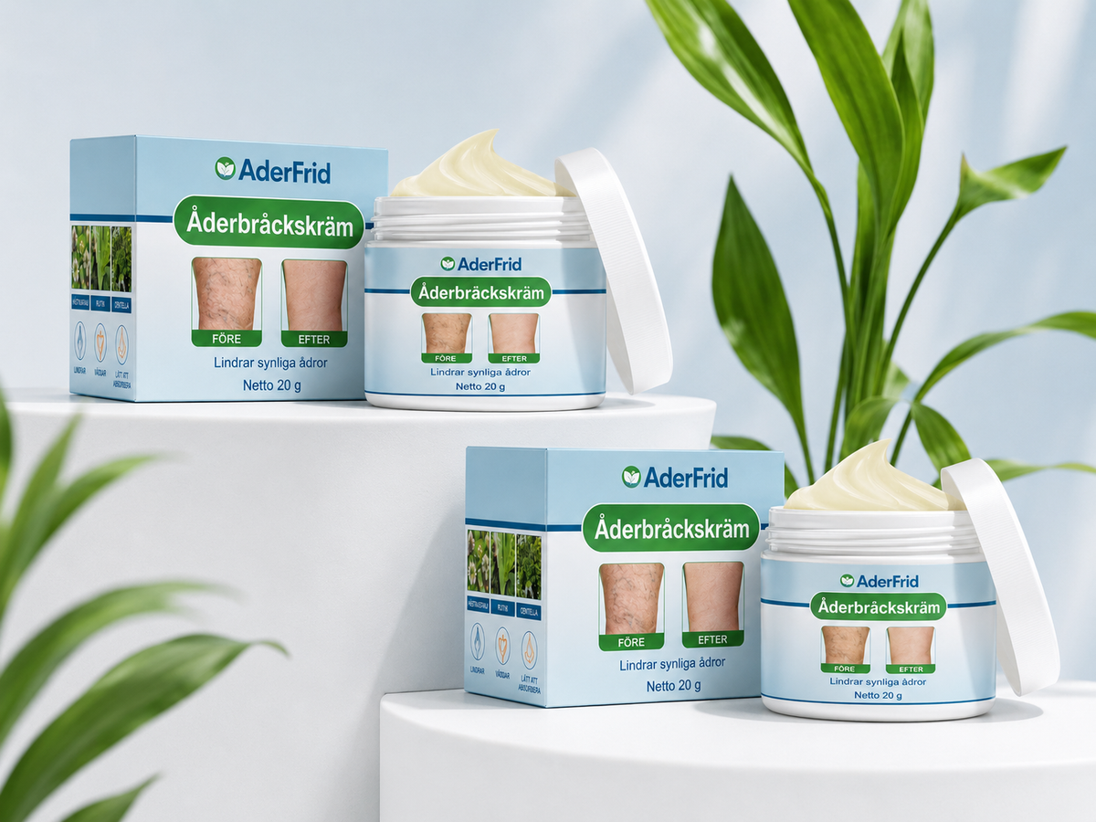 ÅderFrid™ Kräm | Eliminerar Åderbråck & Återställer Friska Benvener På Bara 5 Dagar